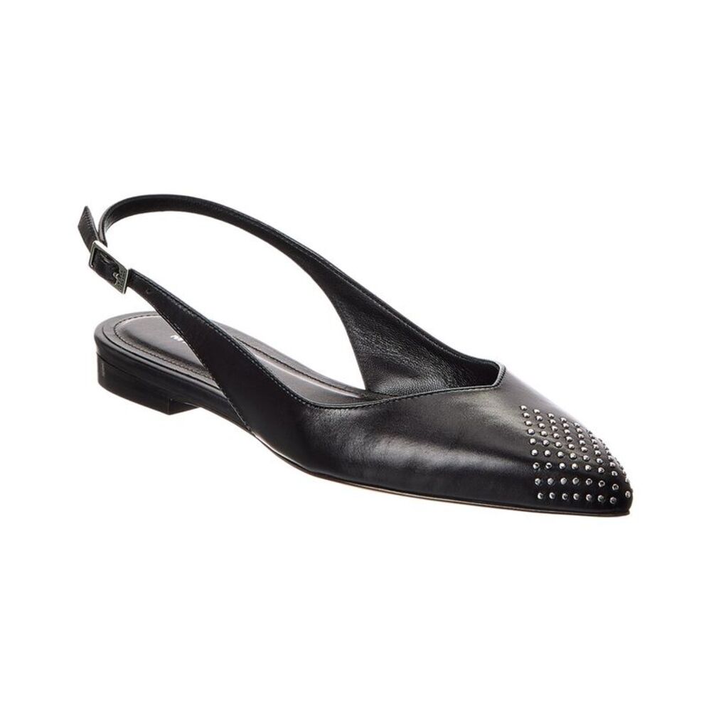 Isabel Marant Branee Leather Slingback Ballet Flat, Black - Picture 1 of 5